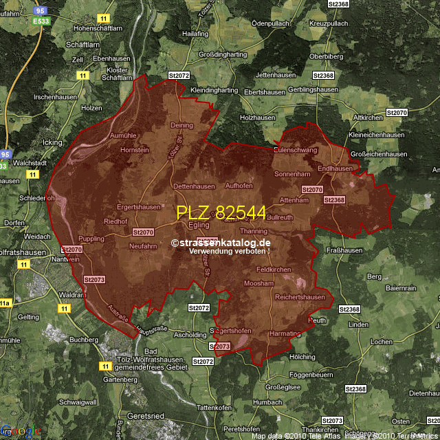 Postleitzahlgebiet 82544 PLZ