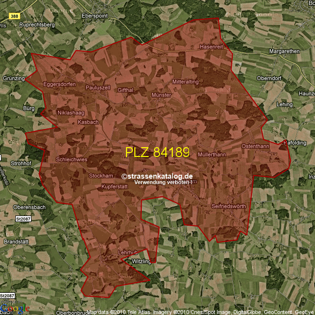 Postleitzahlgebiet 84189 - PLZ