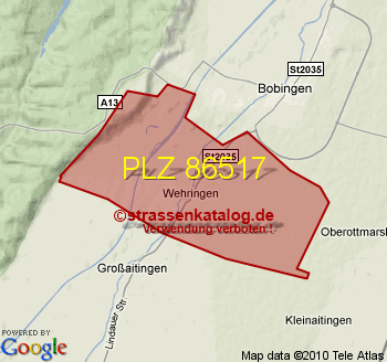 Postleitzahl 86517