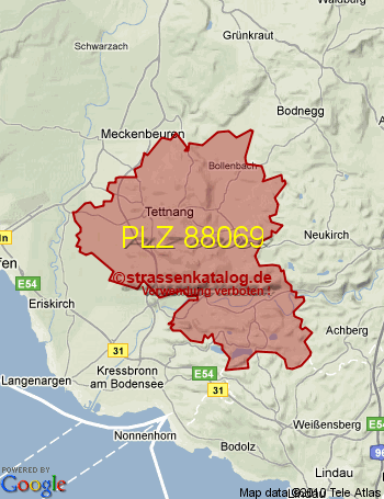 Postleitzahl 88069