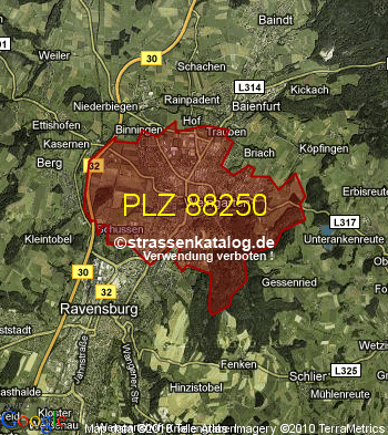 Postleitzahl 88250