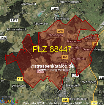 Postleitzahl 88447