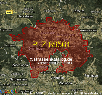 Postleitzahl 89561