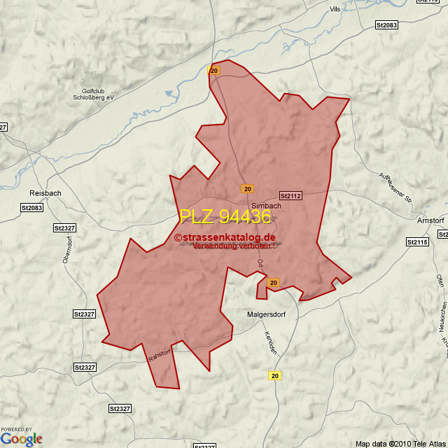 Postleitzahlgebiet 94436 - PLZ