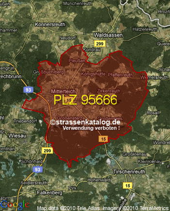 Postleitzahl 95666
