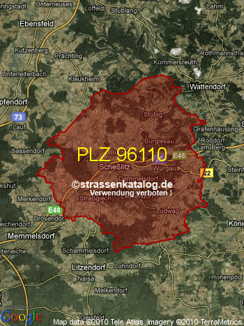 Postleitzahlgebiet 96110 - PLZ