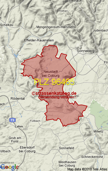 Postleitzahlgebiet 96465 - PLZ