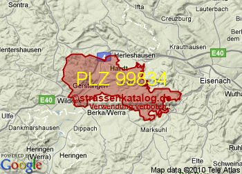 Postleitzahl 99834